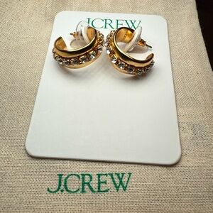New with tags! J. Crew Gold Hoop Earrings